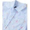 The Children’s Place boys Short Sleeve Button Up Shirt(Easter Egg Geometric Print)