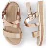 The Children’s Place girls Baby Girls and Toddler Platform Sandals With Adjustable Ankle Strap(Rose Gold)