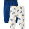 The Children’s Place Baby-Boys and Newborn Pull on Cotton Shorts(Blue/Trucks 2-pack)