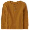 The Children’s Place Baby-Boys and Toddler Boys Long Sleeve Thermal Henley Top(Honey Comb)