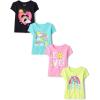 The Children’s Place Baby-Girls and Toddler Unicorns,Butterflies,Trends Short Sleeve Graphic T-Shirts,4 Pack(Love Flower/Rainbow Flower/Happy Rainbow/Rainbow Love)