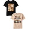 The Children’s Place Boys All Holidays,Birthdays Short Sleeve Graphic T-Shirts,2 Pack(Peace Sign/Dream Lead Achieve Believe)