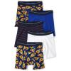 The Children’s Place Boys’ Cotton Boxer Briefs Underwear Variety Pack(Pizza 5-pack)