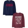 The Children’s Place Boys Gamer,Cars,Sports Long Sleeve Graphic T-Shirts,2 Pack(Bruh/Multitasker)