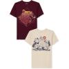 The Children’s Place Boys Gamer,Sports,Cars Short Sleeve Graphic T-Shirts,2 Pack(Bear/Cougar)