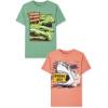 The Children’s Place Boys Gamer,Sports,Cars Short Sleeve Graphic T-Shirts,2 Pack(Danger/Wrong Way 2-pack)