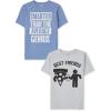 The Children’s Place Boys Gamer,Sports,Cars Short Sleeve Graphic T-Shirts,2 Pack(Genius/Best Friends 2-pack)