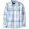 The Children’s Place Boys Long Sleeve Poplin Button Down ShirtButton Down Shirt(Blue Yellow Plaid)
