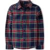 The Children’s Place Boys Long Sleeve Poplin Button Down ShirtButton Down Shirt(Tidal Plaid)
