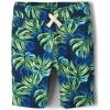 The Children’s Place Boys’ Pull on Jogger Shorts(Leaf Tidal)