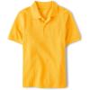 The Children’s Place Boys’ Uniform Short Sleeve Pique Polo(Yellow)