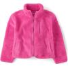 The Children’s Place Girls Cozy Sherpa Full-zip Jacket(Pink Summer)