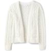 The Children’s Place Girls Long Sleeve Open Front Knit Cardigan(Stitch White)