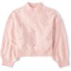 The Children’s Place Girls Long Sleeve Pullover Cable Knit Sweater(Fading Rose Pearl)