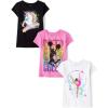 The Children’s Place Girls Unicorns,Butterfly Short Sleeve Graphic T-Shirts,3 Pack(Cheer/Unicorn/Gymnastics)