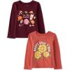 The Children’s Place Unisex-Baby and Toddler All Holidays,Birthdays Long Sleeve Graphic T-Shirts,2 Pack(Tis the Season /Happy Fall)