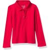 The Children’s Place baby-girls And Toddler Long Sleeve Ruffle Pique Polo(Ruby Single)