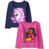 The Children’s Place baby-girls And Toddler Unicorns,butterflies,trends Long Sleeve Graphic T-shirts,2 Pack(Unicorn/Love Your Hair)