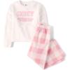 The Children’s Place girls 100% Fleece Long Sleeve Top and Pants,2 Piece Pajama Set(Cozy Club)