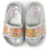 The Children’s Place girls And Toddler Everyday Slide Sandals With Backstrap(Silver Shaker Stars)