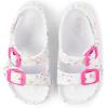 The Children’s Place girls And Toddler Everyday Slide Sandals With Backstrap(White Paint Splatter)