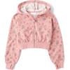 The Children’s Place girls Long Sleeve Hooded Fleece Full Zip Up(Pink Kiss)