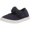 The Children’s Place girls Uniform Bow Strap Canvas Sneakers(Navy Bow)