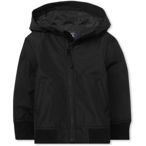 The Children’s Place Baby And Toddler Boys’ Windbreaker Jacket(Black)