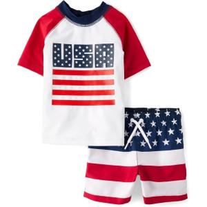 The Children’s Place Baby-Boys and Toddler Short Sleeve Rashguard and Bottoms(Usa)
