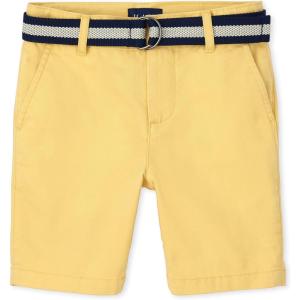 The Children’s Place Boys’ Belted Chino Shorts(Banana Pudding)