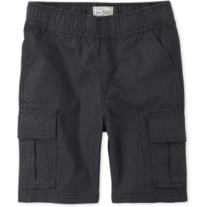 The Children’s Place Boys Essential Cargo Shorts(Washed Black Single)