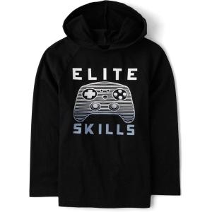 The Children’s Place Boys’ Hoodie Sweatshirt(Video Game Skills)