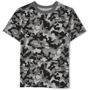 The Children’s Place Boys’ Short Sleeve Crew Neck T-Shirts(Camos)