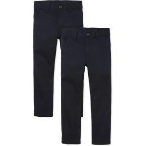 The Children’s Place Boys’ Skinny Chino Pants(New Navy 2-pack)