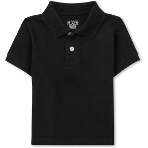 The Children’s Place Boys’ Uniform Performance Polo(Black)