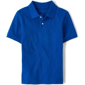 The Children’s Place Boys’ Uniform Short Sleeve Pique Polo(Renew Blue)