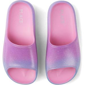 The Children’s Place Girls Everday Slip on Slide Sandals(Pink Graident)