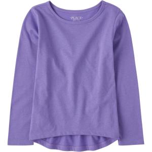 The Children’s Place Girls Single Long Sleeve Basic Layering T-Shirt(Gem Purple)