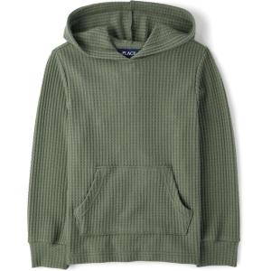 The Children’s Place boys Long Sleeve Thermal Knit Hooded Pullover(Greenwich)