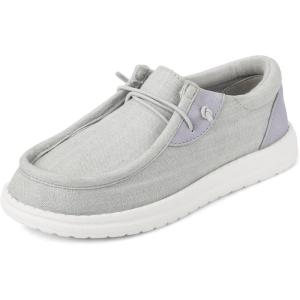 The Children’s Place,Boys Casual Slip On Shoes,Grey Canvas,Big Kid,4