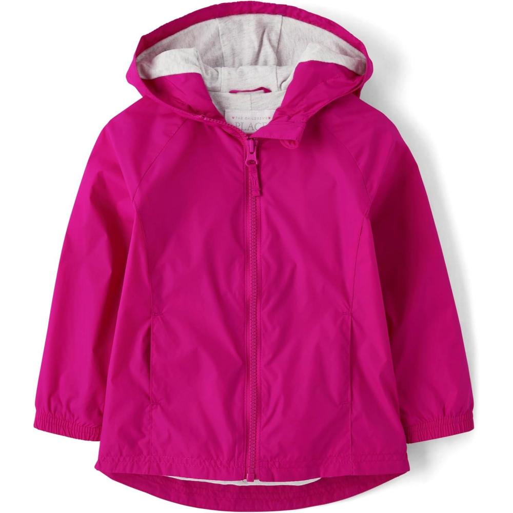 imageThe Childrens Place Baby Girls And Toddler Windbreaker JacketFuschia