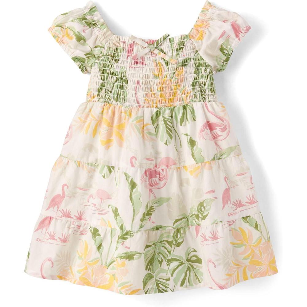 imageThe Childrens Place BabyGirls and Toddler Short Sleeve Casual DressesSimply White Floral