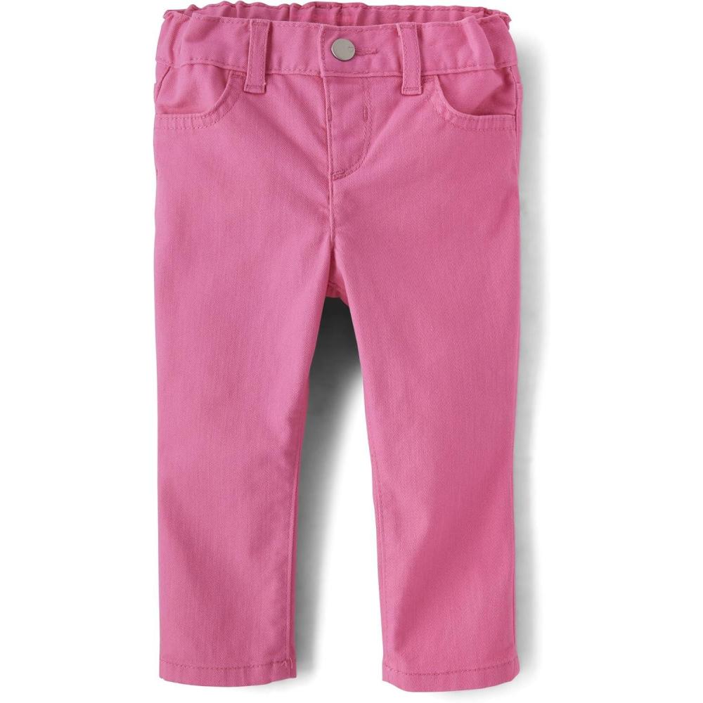 imageThe Childrens Place BabyGirls and Toddler Straight Leg JeansFrench Rose