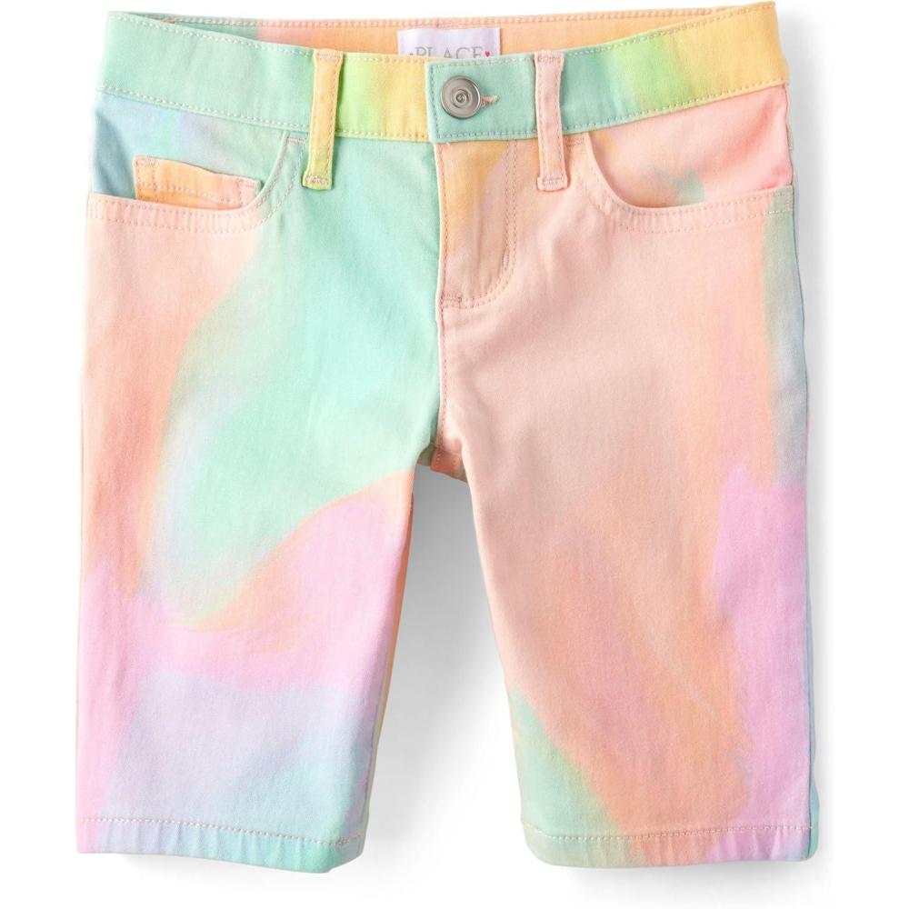 imageThe Childrens Place Girls Twill Skimmer ShortsMulticolor