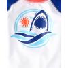 The Children’s Place Baby-Boys and Toddler Long Sleeve Rashguard and Swim Trunks, 2 Piece Set(Navy Narrows)