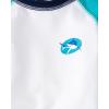 The Children’s Place Baby-Boys and Toddler Long Sleeve Rashguard and Swim Trunks, 2 Piece Set(Sea Sharks)