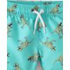 The Children’s Place Baby-Boys and Toddler Long Sleeve Rashguard and Swim Trunks, 2 Piece Set(Surfing Dino)