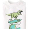 The Children’s Place Baby-Boys and Toddler Long Sleeve Rashguard and Swim Trunks, 2 Piece Set(Surfing Dino)