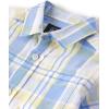 The Children’s Place Baby-Boys and Toddler Poplin Long Sleeve Button Down Shirt(Blue Yellow Plaid)