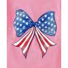 The Children’s Place Baby-Girls and Toddler All Holidays,Birthdays Short Sleeve Graphic T-Shirts,2 Pack(Americat/American Flag Bow)